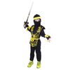Kostým pro děti NINJA černo-žlutý, vel. S