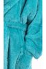 Dětský župan s kapucí huňatý tyrkysový