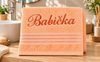 Froté ručník kolekce Linie s výšivkou Babička Oranžová L/713