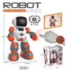 RC robot na vysílačku (chodí, tančí, nahrává; světlo, zvuk, baterie)