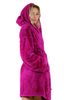 Krátký župan s kapucí Lilly extra one size fialový 33 20 4301