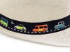 Dětský letní klobouk / slamák auta a dinosauři