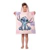Plážová osuška pončo Lilo a Stitch Pink 50x115 cm