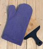 Grilovací set zástěra a chňapka denim