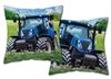 Povlak na polštářek Traktor blue svítící Bavlna, 40/40 cm