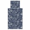 Povlečení bavlna Snowflakes tmavě modré 140x200, 70x90 cm
