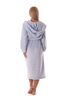 Župan s kapucí Siena unisex světle šedá 31 56 9151