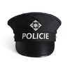 sada policie s plácačkou a píšťalkou