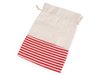Lněný pytlík s proužky 18,5x28 cm