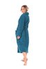 Bavlněný župan Athena s límcem petrolejová 21 16 6430 unisex