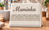 Froté ručník orchidea s výšivkou MAMINKA Žlutá 76/004