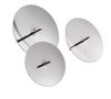 Misky s bodci 5,3 cm (4 ks) stříbrné