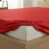 Saténové prostěradlo s gumou červené