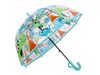 Dětský průhledný vystřelovací deštník dinosaurus