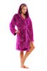 Krátký župan s kapucí Lilly extra one size fialový 33 20 4301