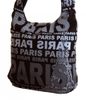 Moderní crossbody taška PARIS s šedým potiskem