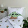 Povlečení bavlna Star Wars Baby Yoda 140x200, 70x90 cm