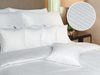 Povlečení atlas grádl Polycotton bílý pruh 140x200, 70x90 cm