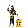 Kostým pro děti NINJA černo-žlutý, vel. S