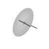 Misky s bodci 5,3 cm (4 ks) stříbrné