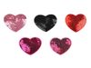 Nažehlovačka srdce s flitry 5 cm