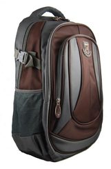 Školní batoh L726 hnědý s přihrádkou na notebook