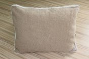 Vlněný polštář 70x90cm bílý / béžový - evropské merino