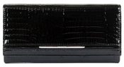 Dámská kožená peněženka v krabičce 02-5242-2 černá