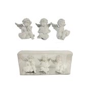 Dekorační anděl, 3ks X3513 - 4,3 x 3,5 x 5 cm