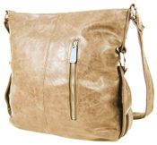 Crossbody kabelka 67-MH hnědá latté