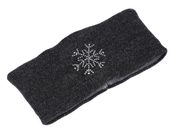 Dámská zimní čelenka s kamínkovou vločkou