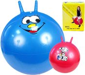 Míč skákací 60cm s potiskem 2 barvy v krabici