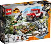 LEGO JURASSIC WORLD Odchyt velociraptorů Blue a Bety 76946