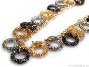 Náhrdelník LONG s kroužky (1 ks)