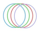 PL Obruč gymnastická 80 cm HULA HOOP velká