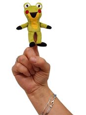 Maňásek prstový Žabka 11 cm