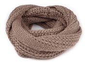 Pletený nákrčník 34x120 cm s lurexem