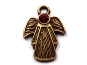 Přívěsek ANDĚL 18x25mm s kamínkem (1 ks)