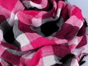 Šátek 100x100cm LUREX káro (1 ks)