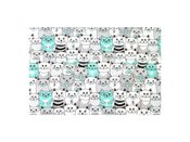 Bavlněná látka Kočičky tyrkysová š.160 METRÁŽ