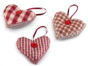 Textilní dekorace srdce