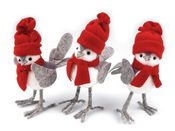 Dekorace ptáček 11x16 cm