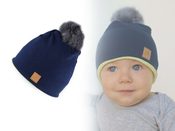 Dětská zimní čepice s bambulí