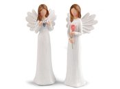 Dekorace anděl s jemnými glitry - malý