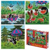 Puzzle 3x55d KRTEK a paraplíčko
