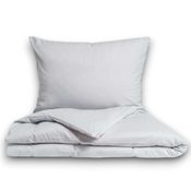 Flanelové povlečení 140x200, 70x90cm světle šedé