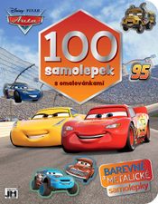 JIRI MODELS 100 samolepek s omalovánkami Auta (Cars)