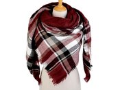 Velký teplý šátek / pléd 130x130 cm