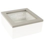 Dřevěný box D0309 - 15 x 15 x 7 cm