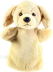 Maňásek pes 26cm světle hnědý